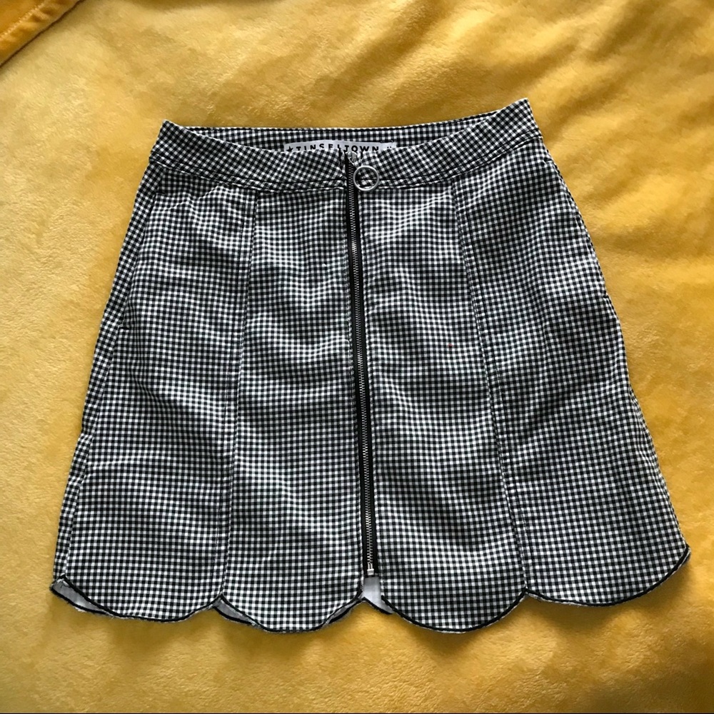 Tinseltown checked plaid skirt